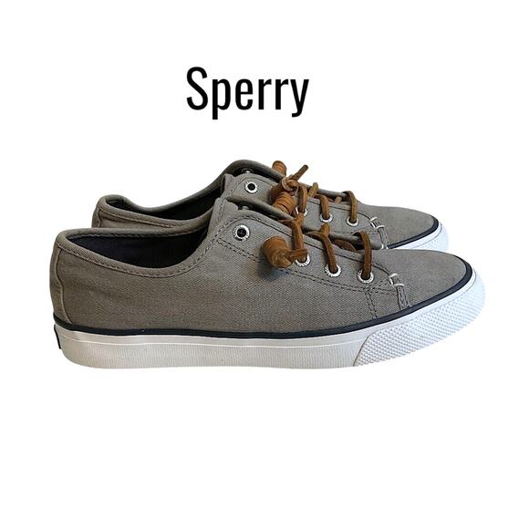 Sperry Top-Sider Boat Shoe Women's Size 6.5 M Gray Seacoast Sneaker Memory Foam - Picture 1 of 8